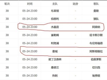 英超争冠悬念拉满：阿森纳手握主动权曼城反超净胜球最快下轮夺冠